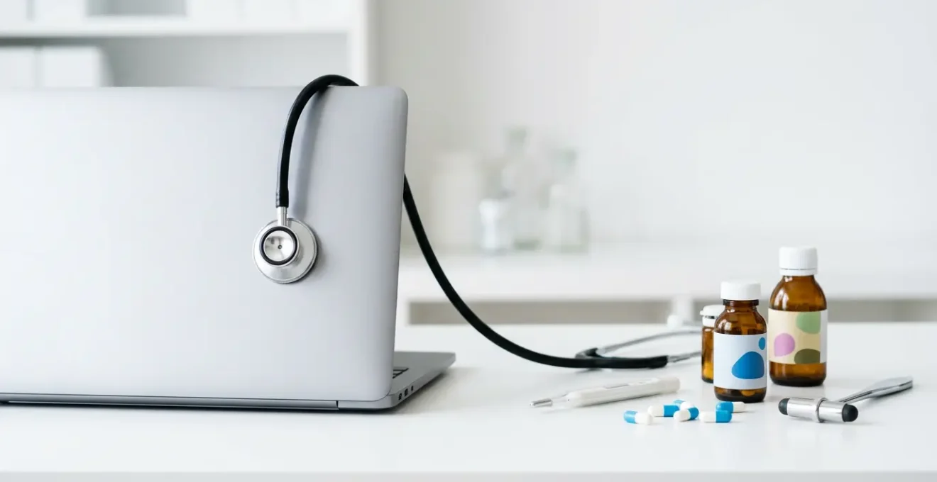 Diagnostic technique d'un site web représenté par un écran d'ordinateur analysé avec des outils de mesure